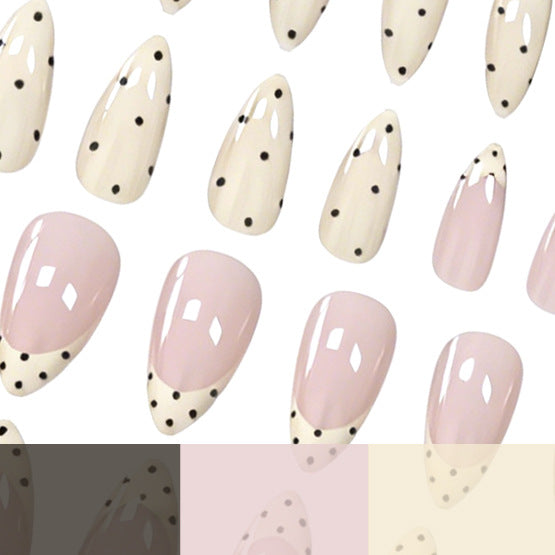 Elegant Polka Dot Nail Art Enhancements Kalsten