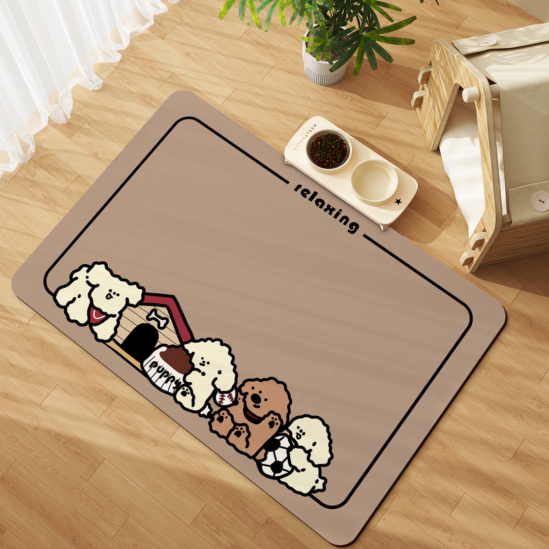 Relaxing Themed Soft Bath Mat