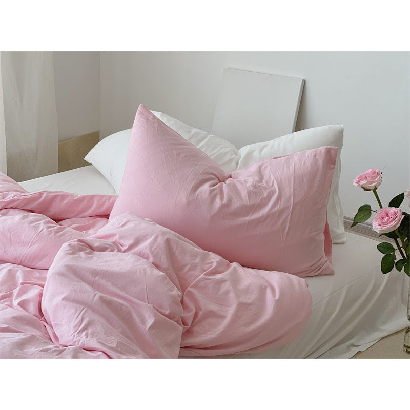 Comfort pillow with breathable cover and shape-retaining filling