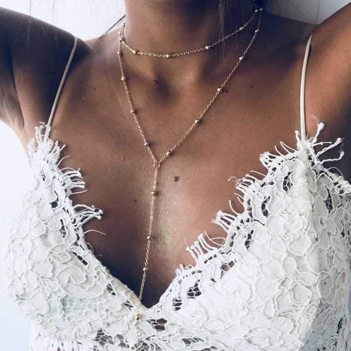 Multi-Layered Lariat Necklace Kalsten