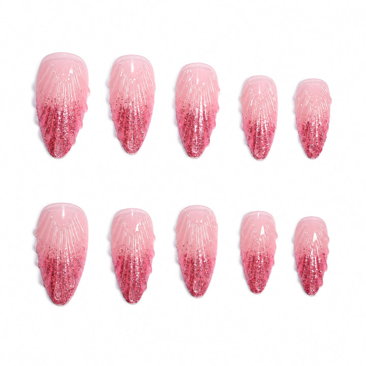 Premium Glitter Artificial Nails Kalsten