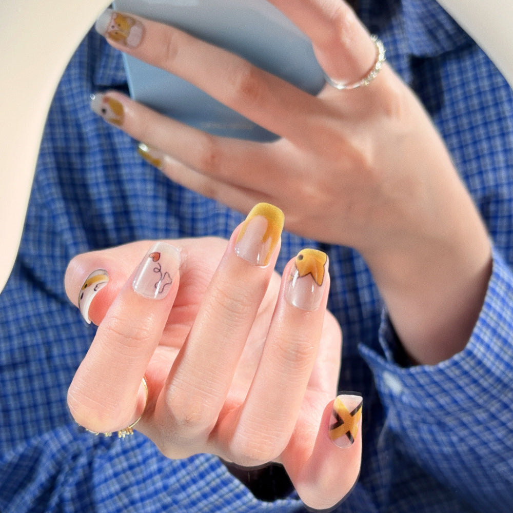 Adorable Animal-Themed Press-On Nail Set Kalsten