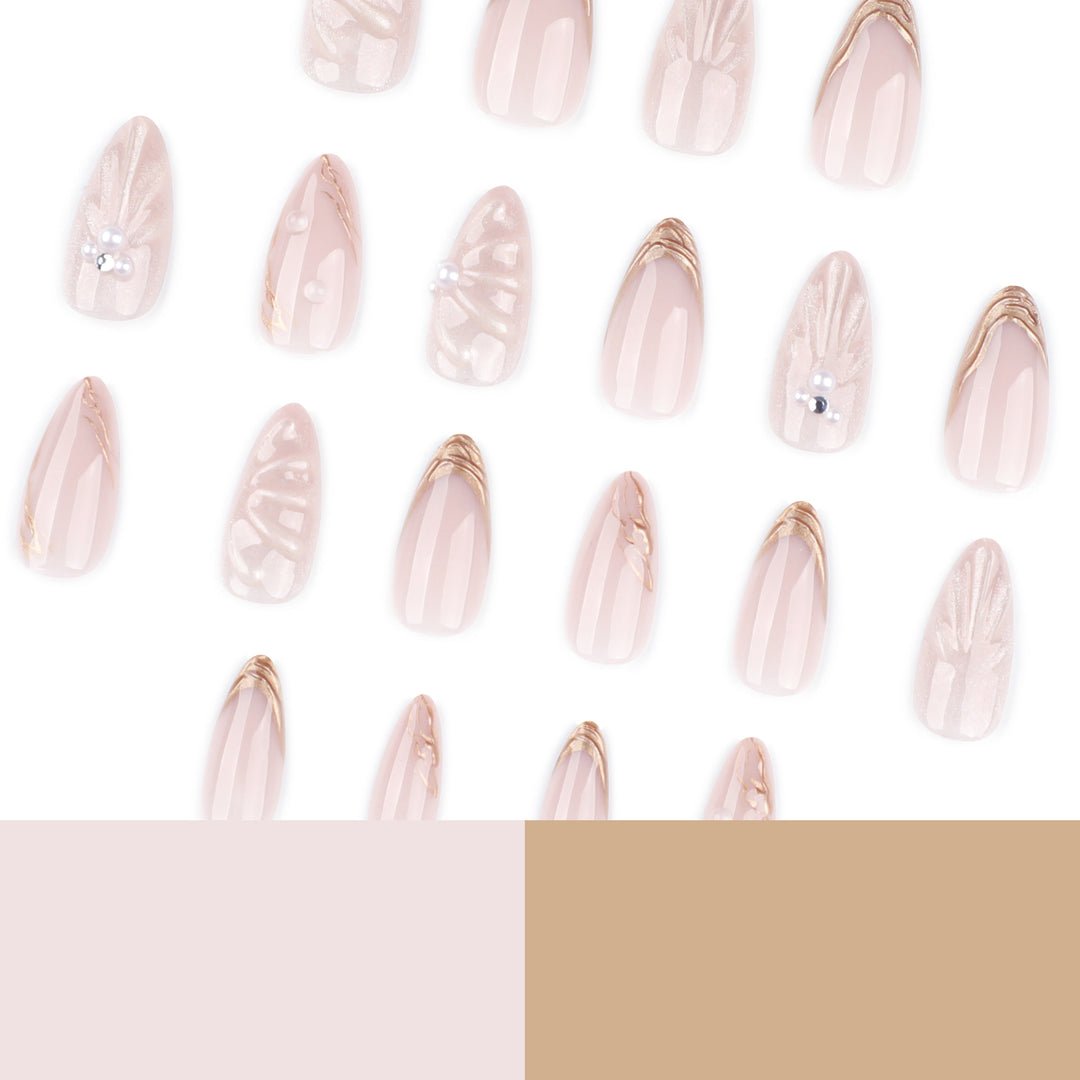Artistic Nail Art with elegant relief design Kalsten