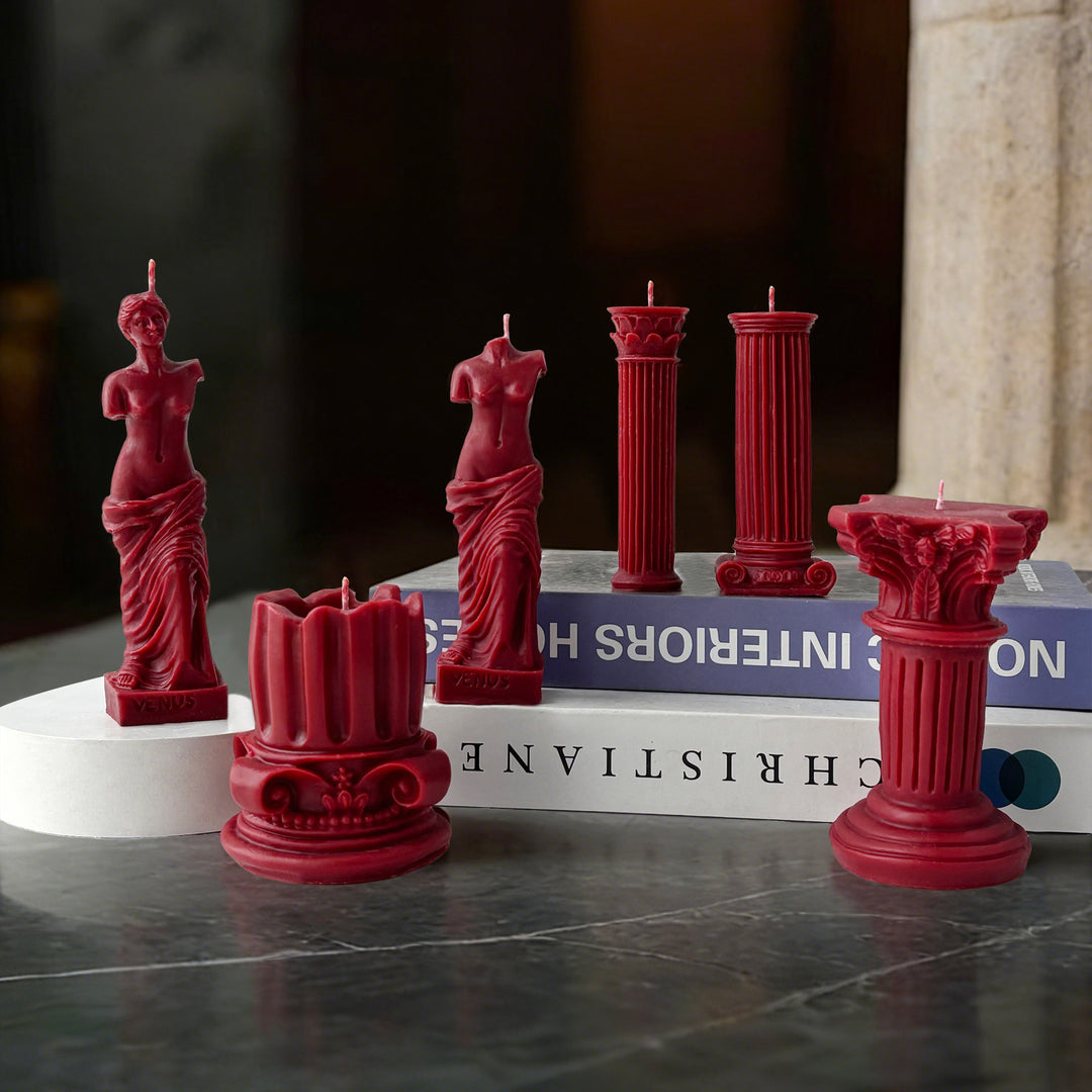 Sculptural Column Candle