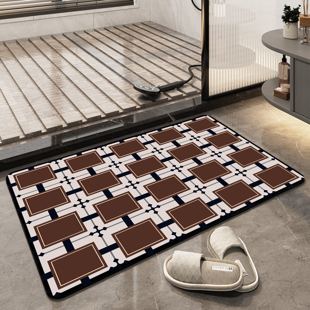 Geometric Pattern Bath Mat Kalsten