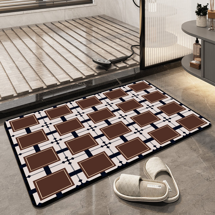 Geometric Pattern Bath Mat Kalsten