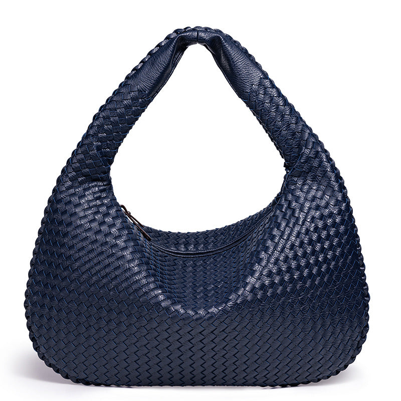 Handcrafted Woven Leather Hobo Bag Kalsten