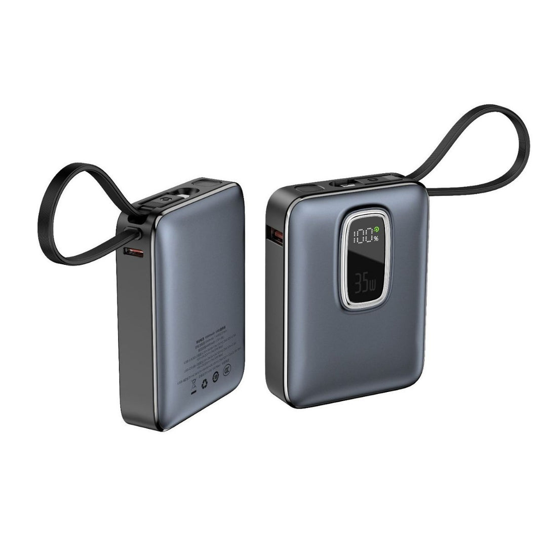 Portable power bank with integrated LED display and fast charging function Kalsten