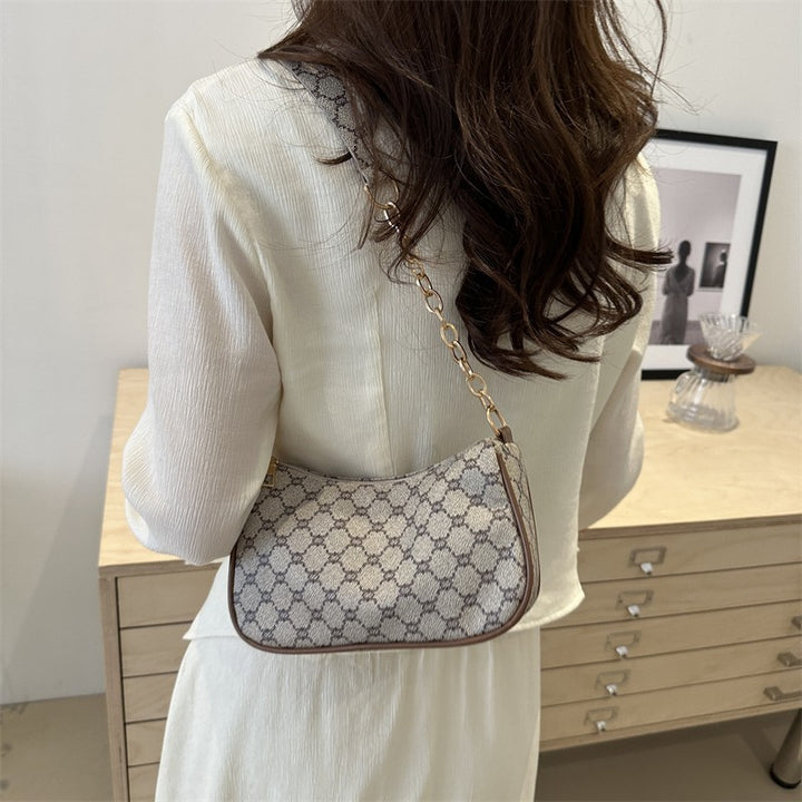 Designer Chain-Detail Handbag