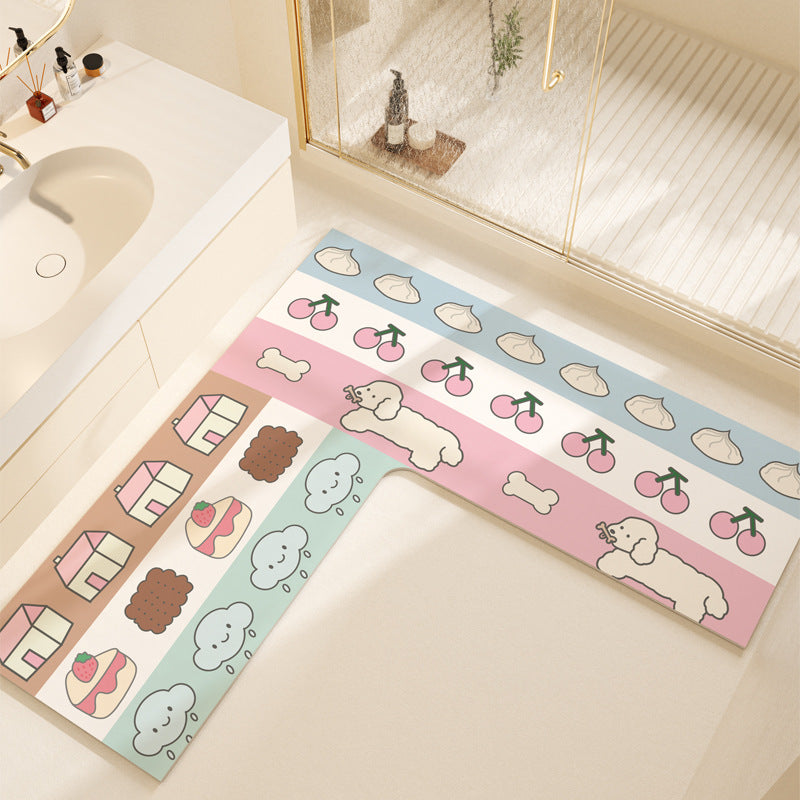 Non-Slip Colorful Bathroom Mat Kalsten