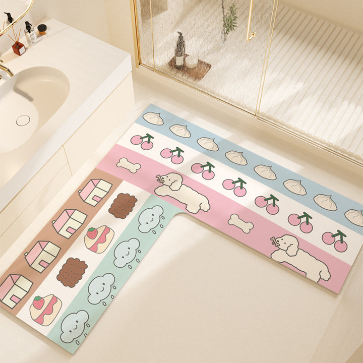 Non-Slip Colorful Bathroom Mat Kalsten