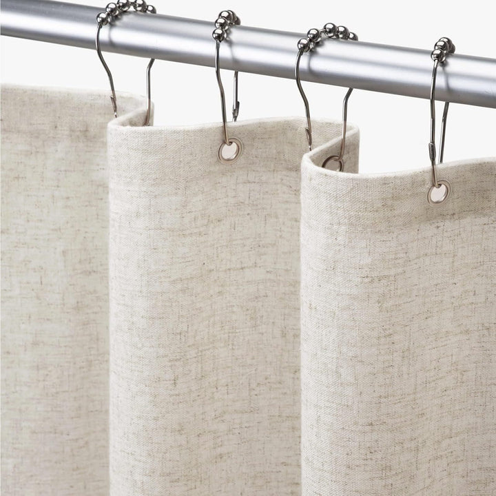 Textured Linen Effect Shower Curtain Kalsten