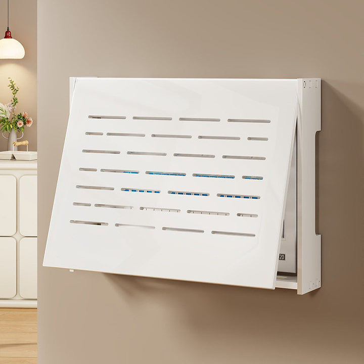 Ventilated Hinged Wall-Mounted Electrical Panel Concealment Cover