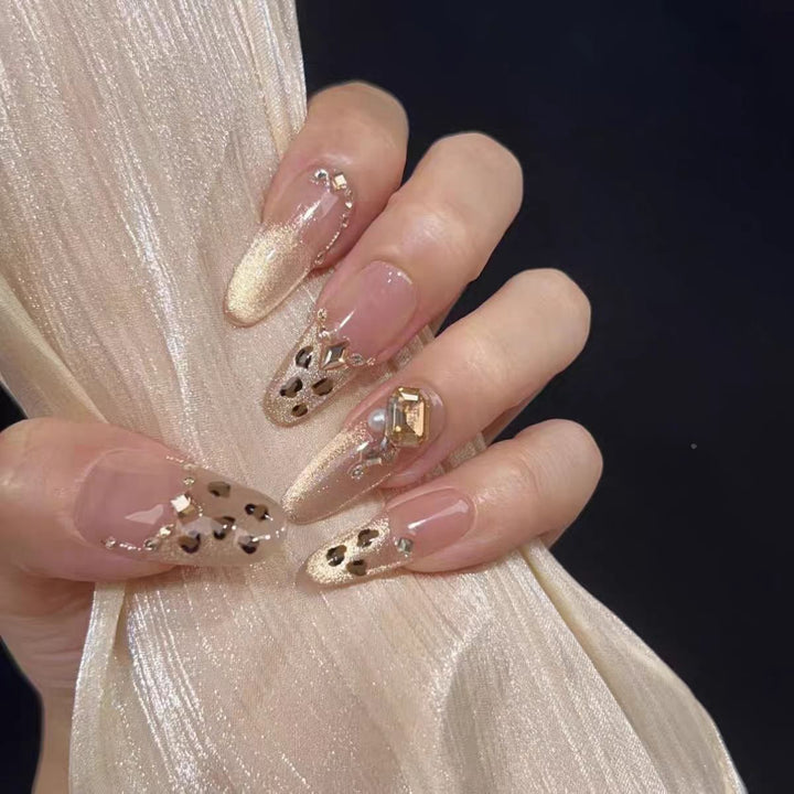Artistic Floral Stiletto Press-On Nails Kalsten