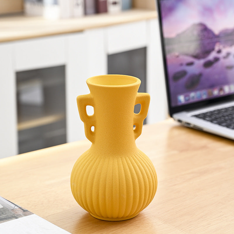 Textured Decorative Ceramic Flower Vase Kalsten