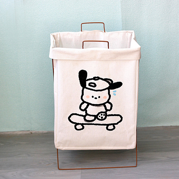 Decorative laundry basket with inspiring quotes Kalsten