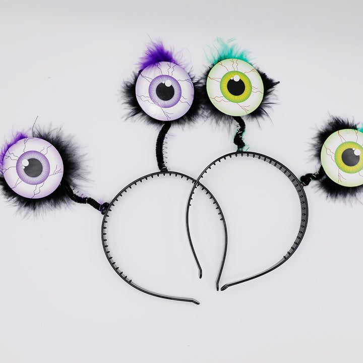 Funny headband with eye motifs