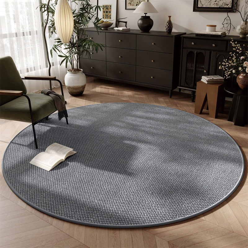 Round Textured Area Rug