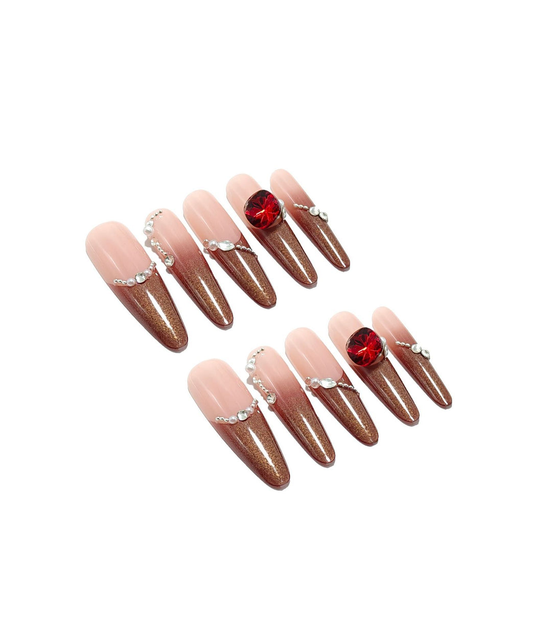 Artificial nails with glamorous accents Kalsten