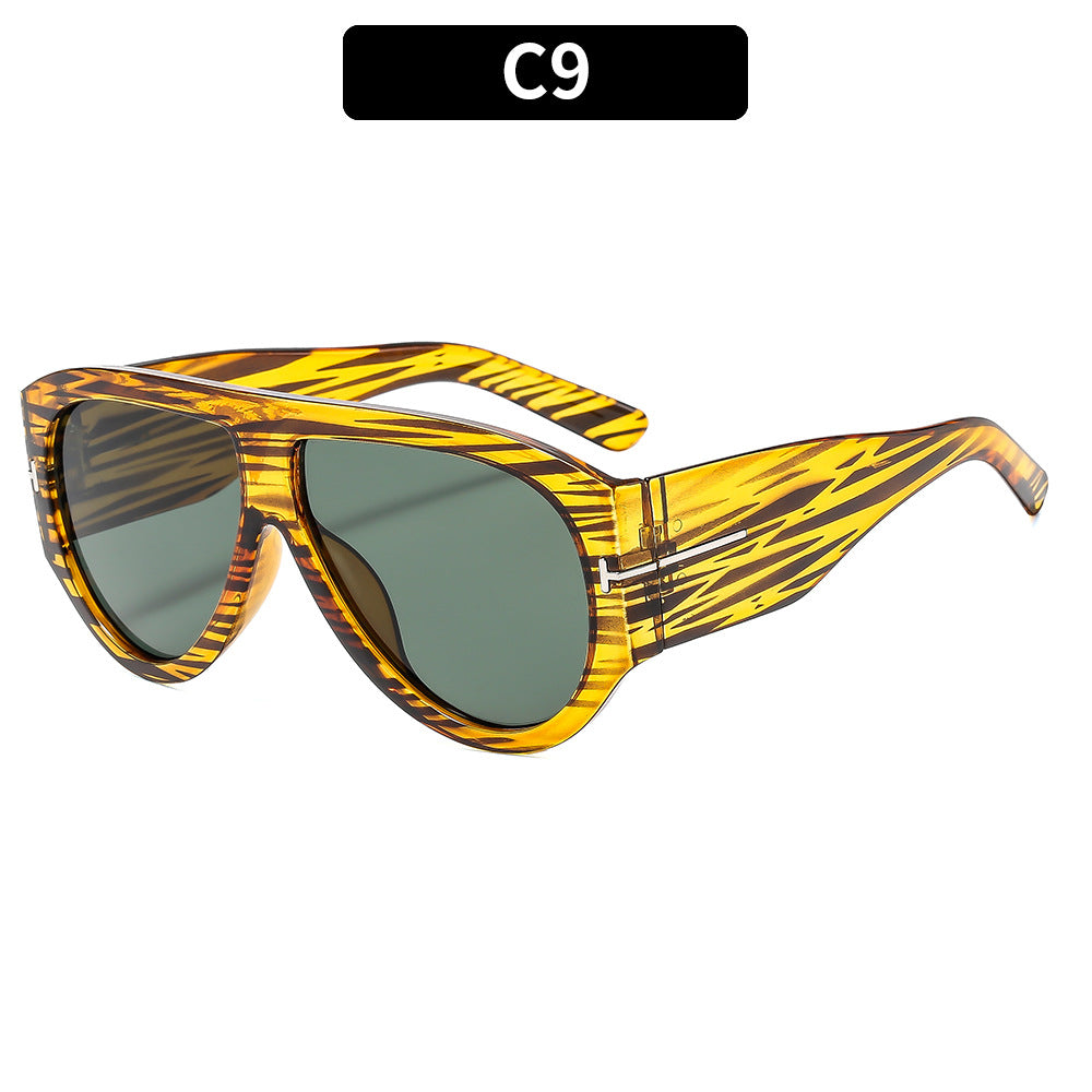 Bold Angular Cat-Eye Sunglasses
