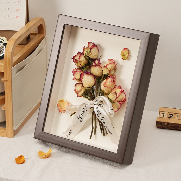 Decorative Framed Dried Flower Art Display
