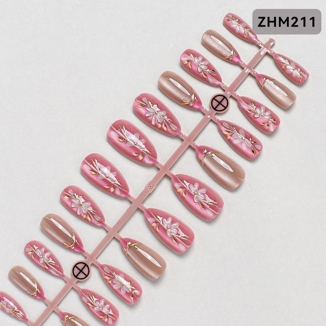 Decorative Press-On Nail Set Kalsten