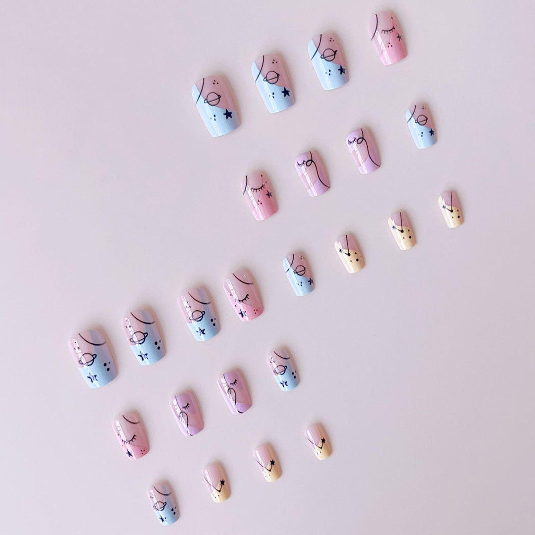 Art nail set with artistic motifs Kalsten