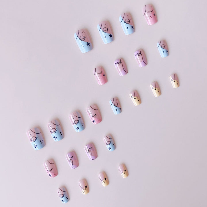 Art nail set with artistic motifs Kalsten