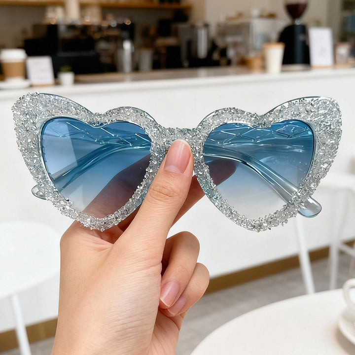 Sparkling Heart-Shaped Sunglasses Kalsten