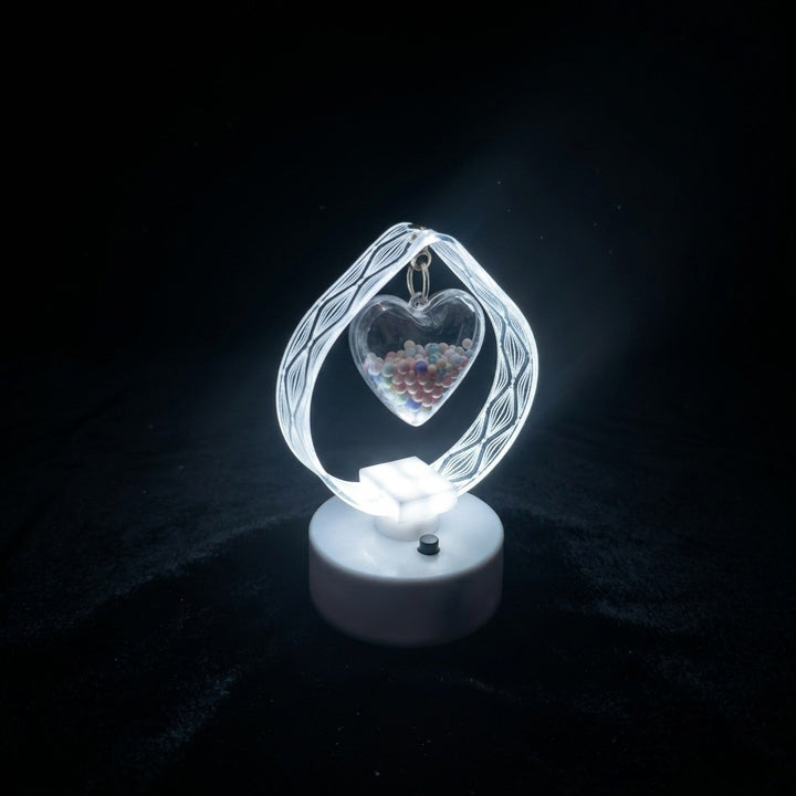Heart-shaped LED table lamp