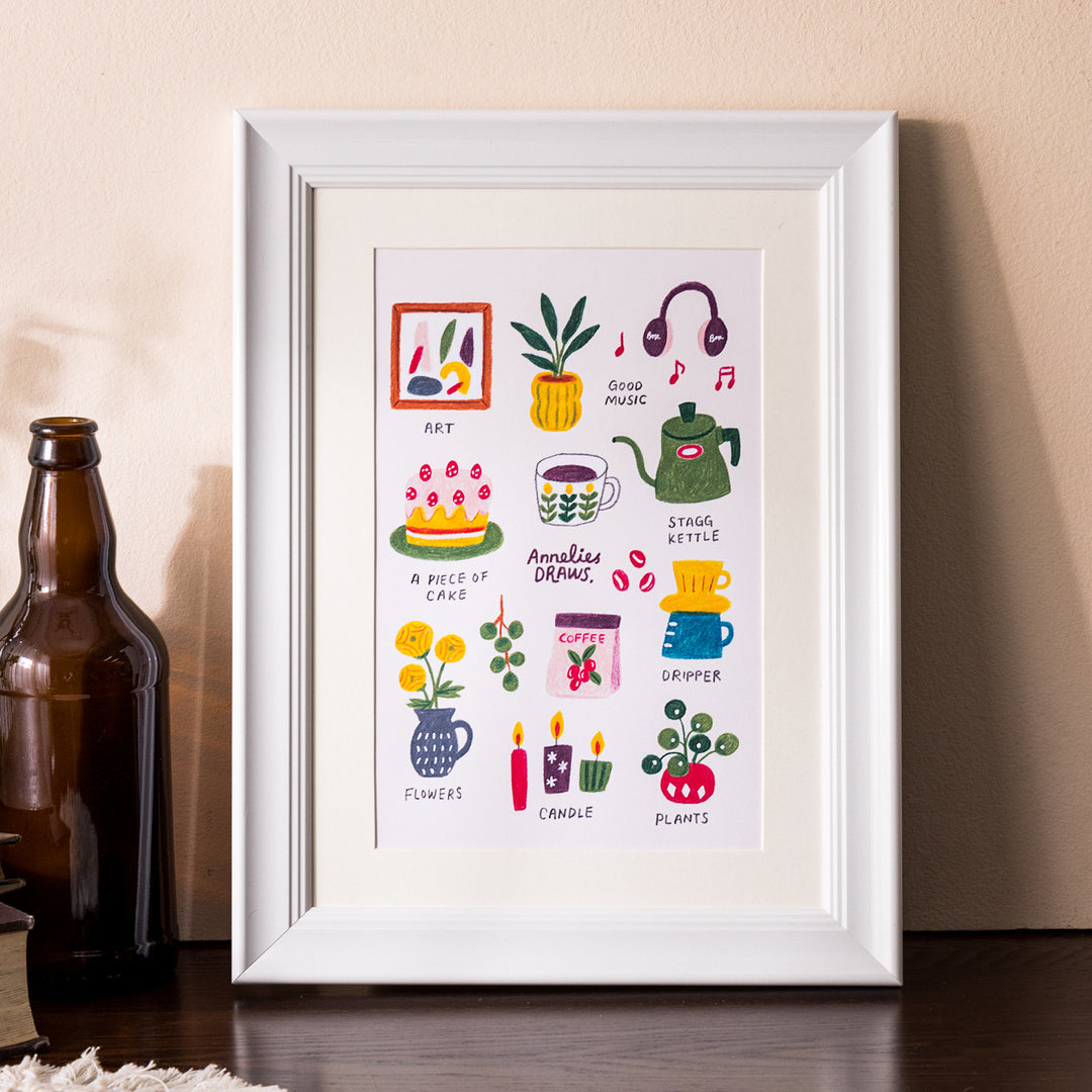 Artistic Cityscape Print Frame for Home Decor