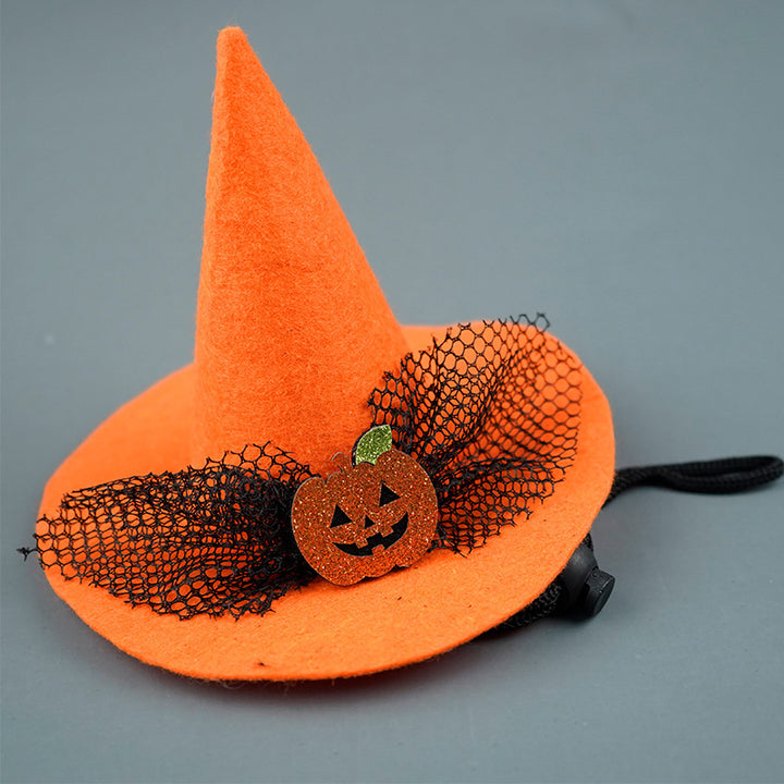 Halloween hood with bat appliqué