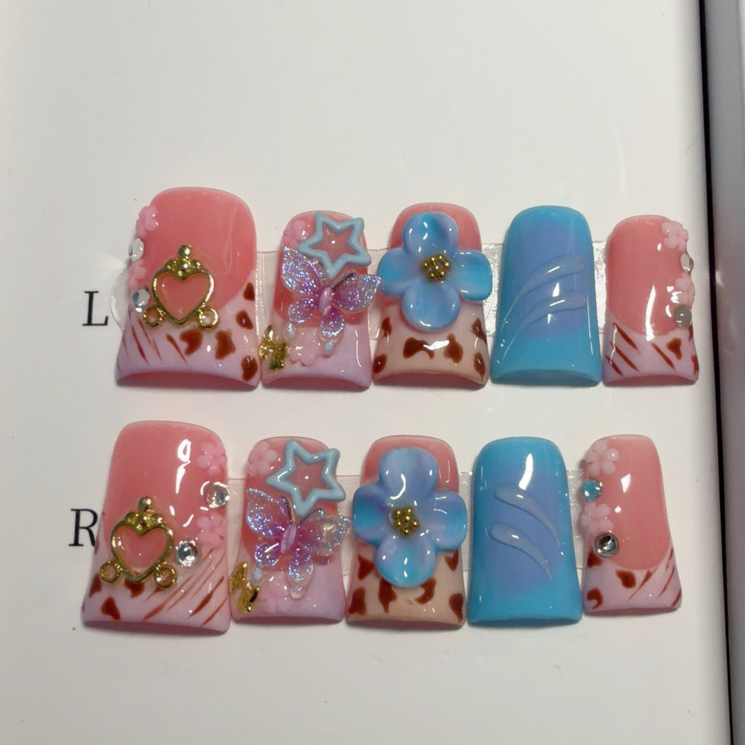 Artistic Decorative Press-On Nail Tips