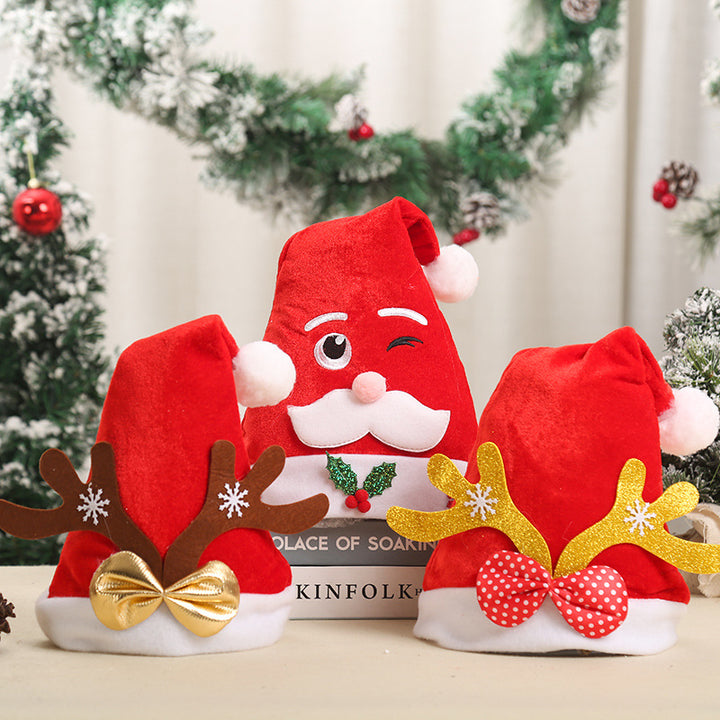 Festive Santa Hat with Reindeer Ears Kalsten