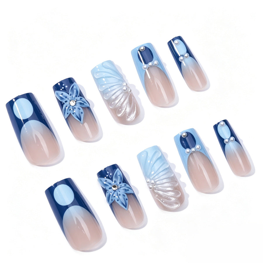 Premium Floral Design Press-On Nails Kalsten