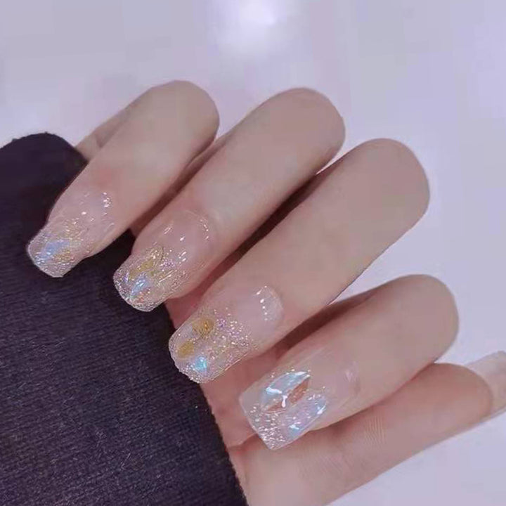 Elegant Glittery Press-On Nails