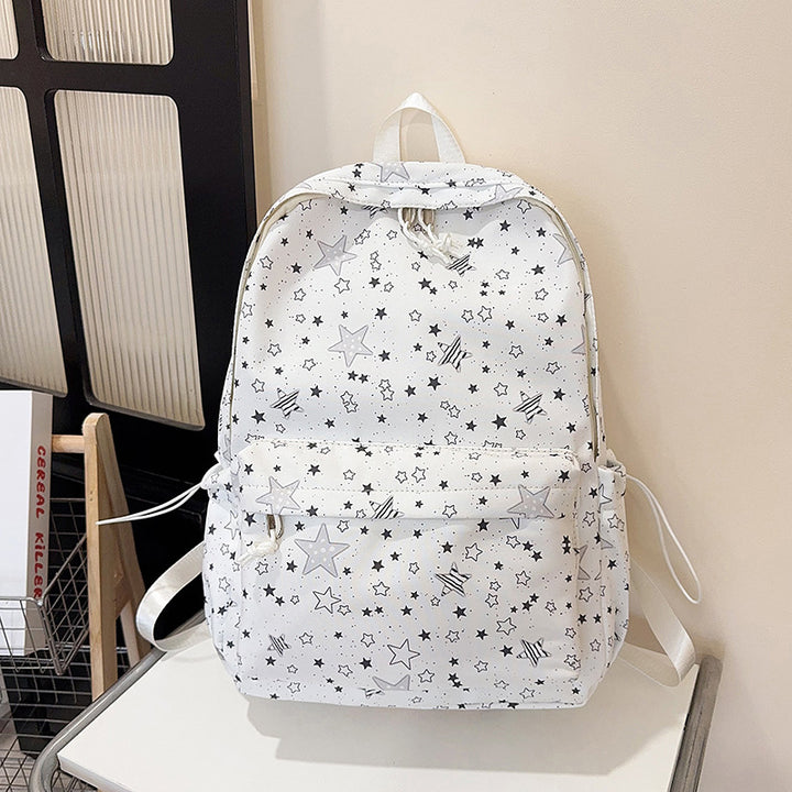 Star Print Spacious Backpack Kalsten