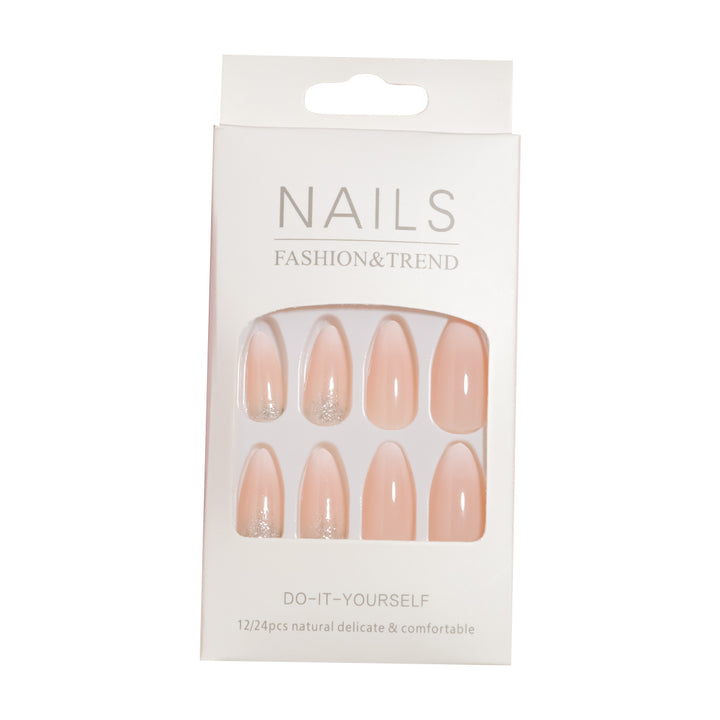Premium Glossy Almond-Shaped Press-On Nail Tips Set Kalsten