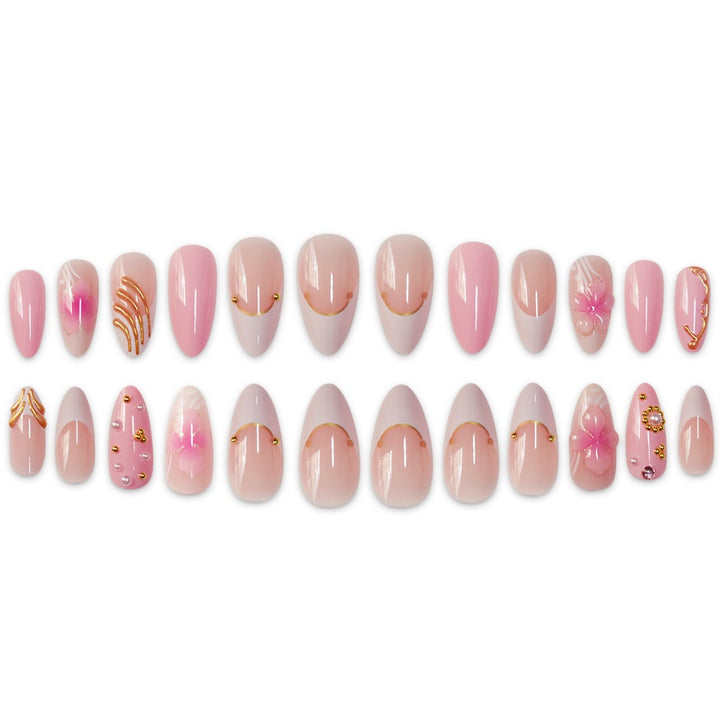 Premium Floral Designer Press-On Nails Kalsten