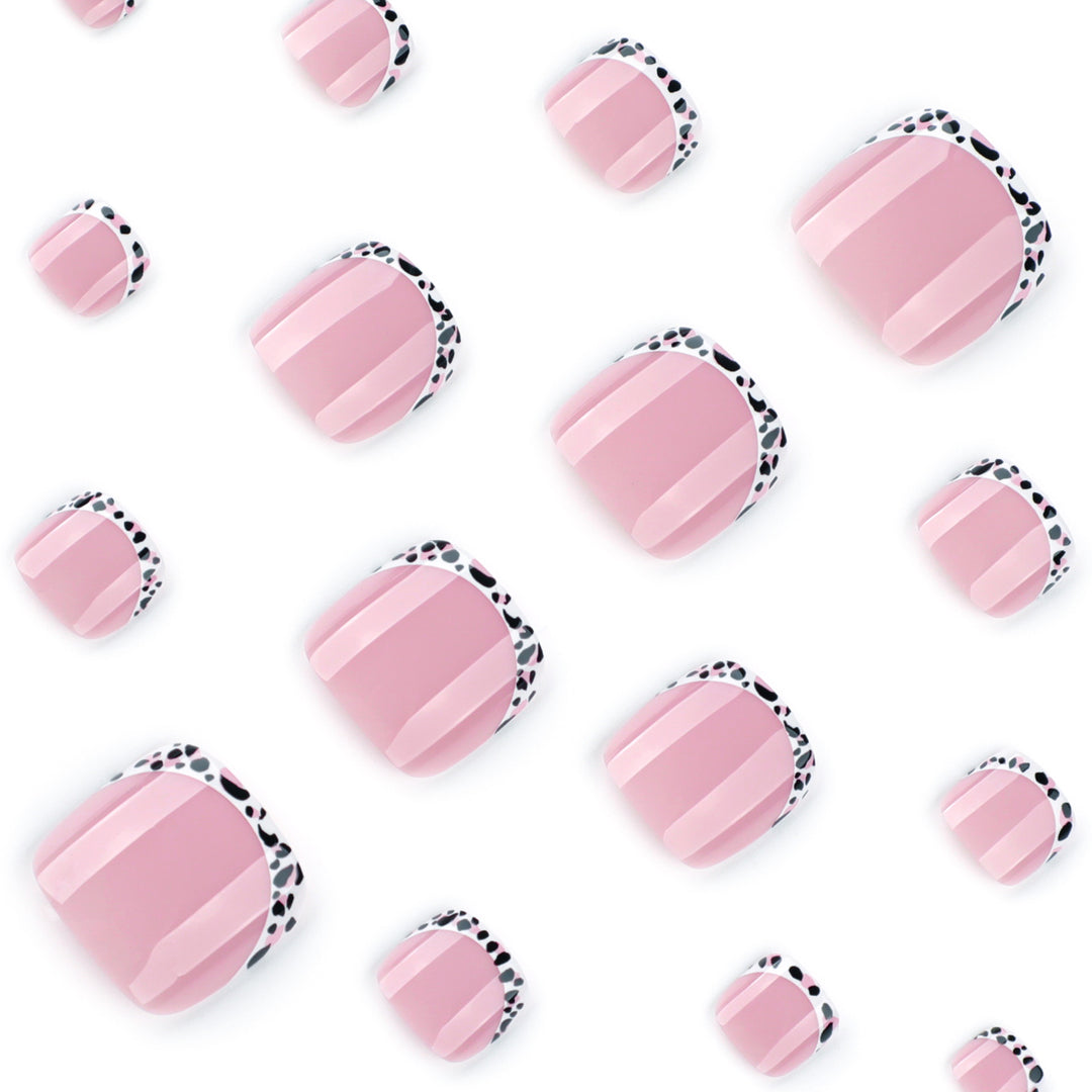 Artistic toenail design with elegant tips Kalsten