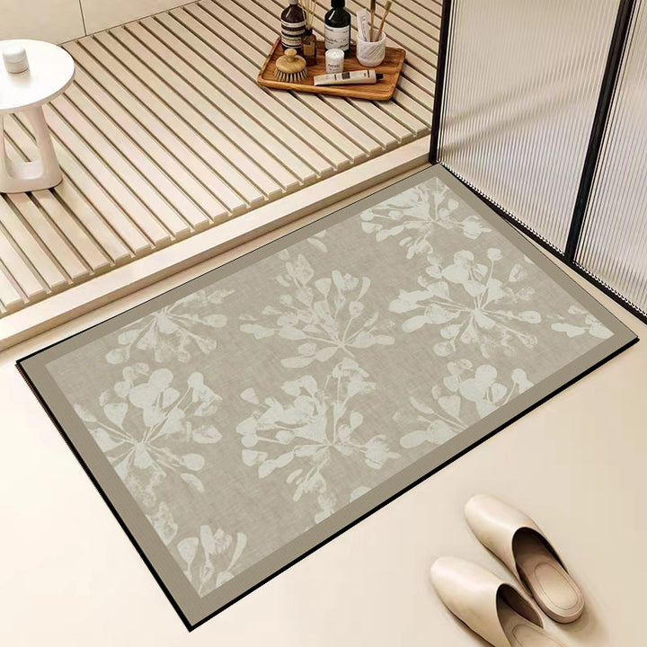 Floral Patterned Bath Mat