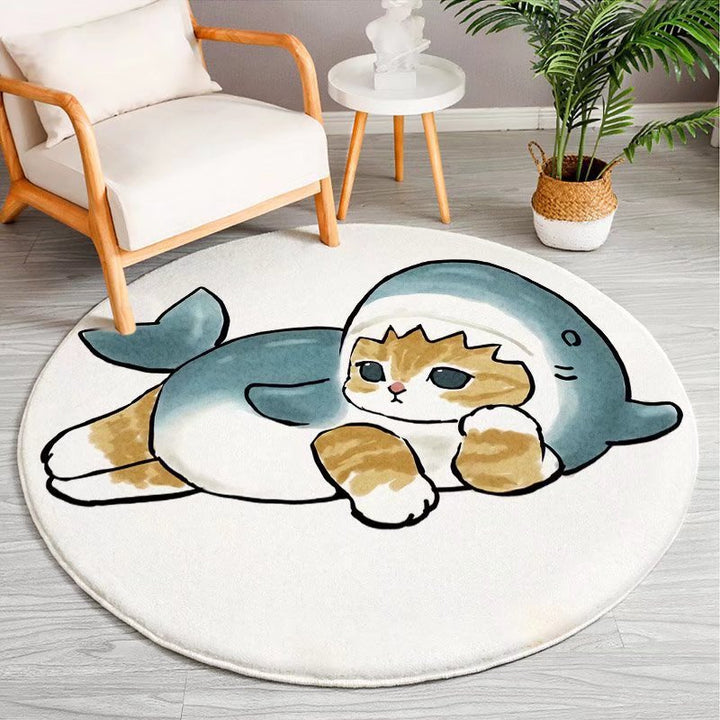 Cartoon-Themed Round Area Rug Kalsten