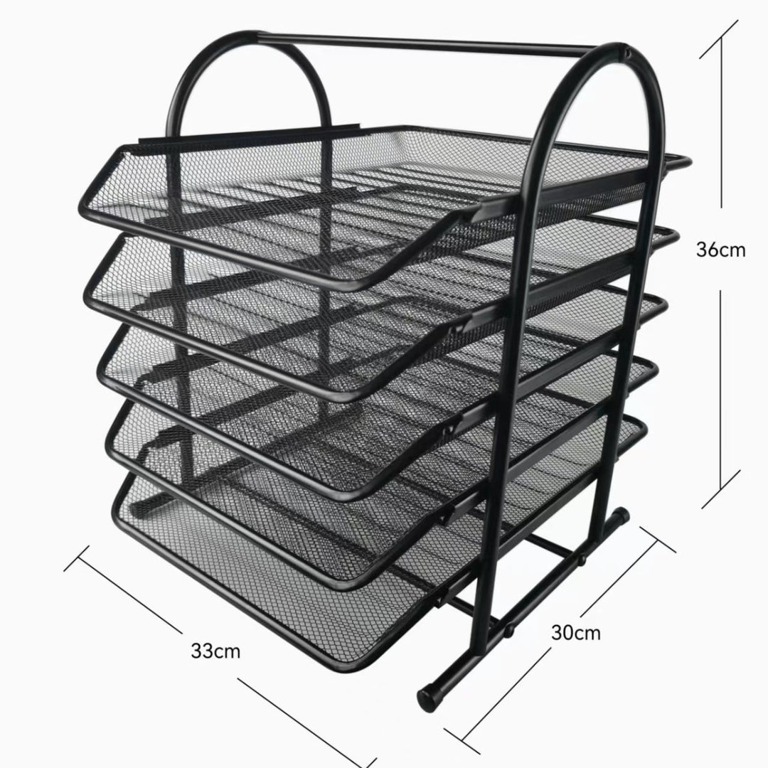 Multi-Layer Mesh Filing Rack Kalsten