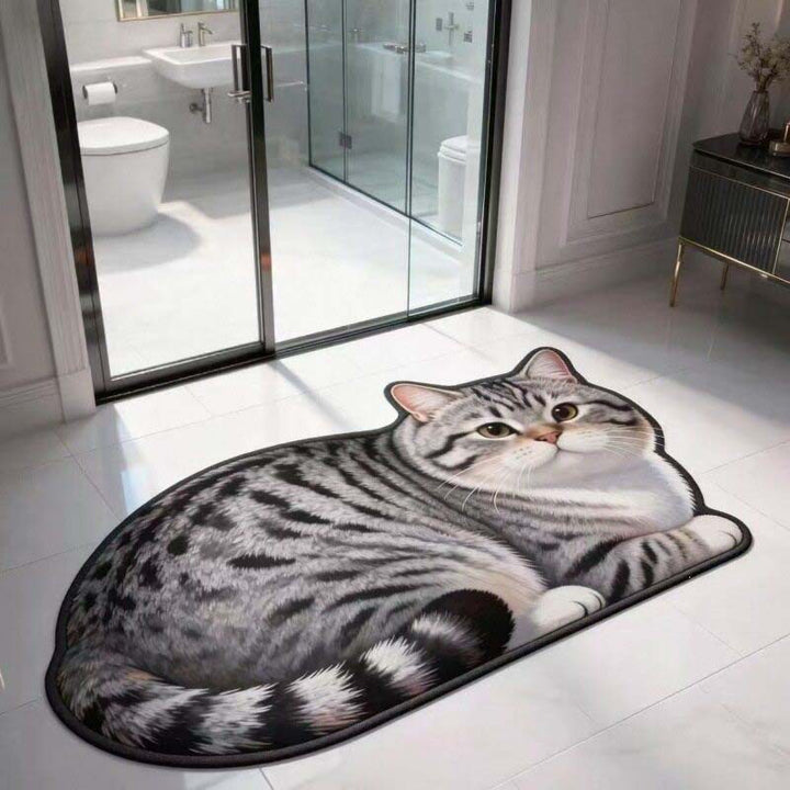 Cat Shaped  Bath Mat
