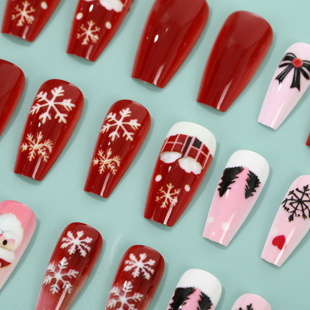 Christmas Art Nails Set with Creative Designs Kalsten