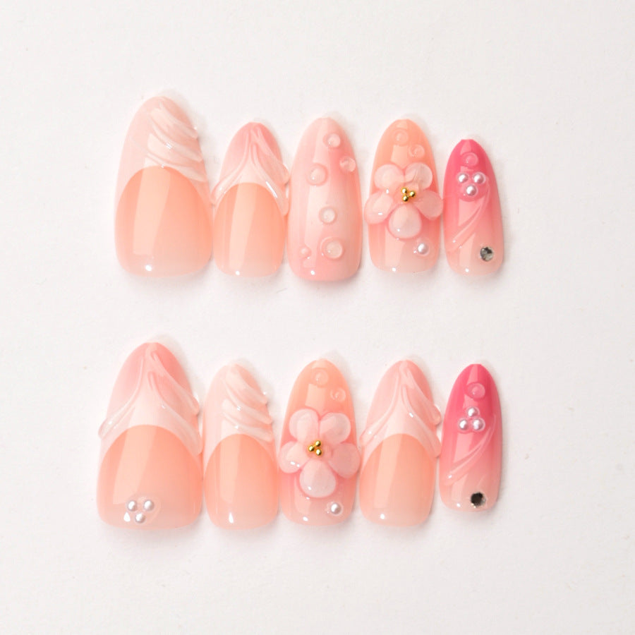 Creative Floral Accent Press-On Nails Kalsten