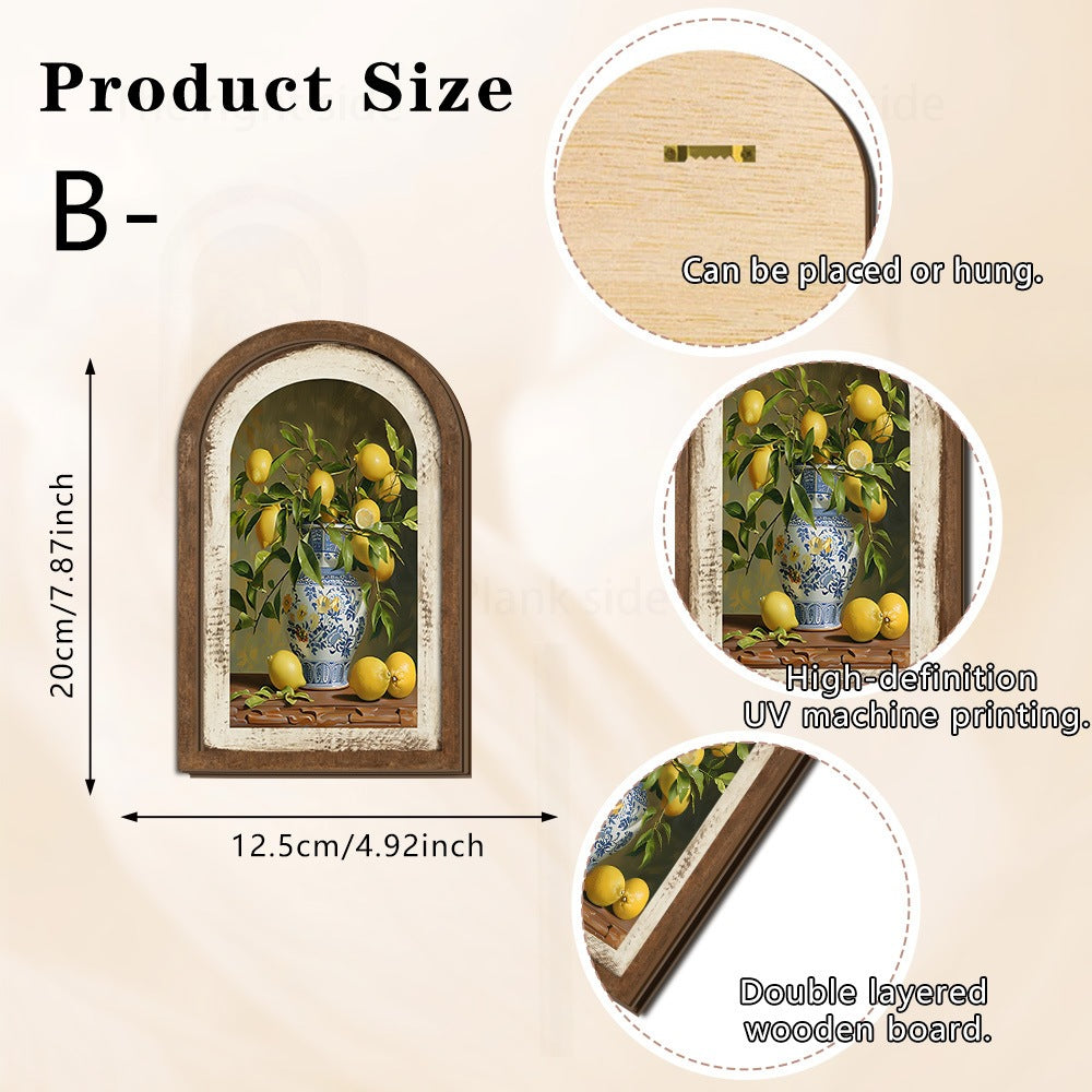 Wall decoration with lemon pattern Kalsten