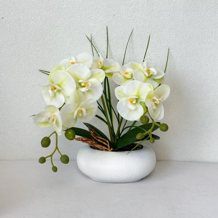 Lifelike Orchid Flower Bouquet Arrangement