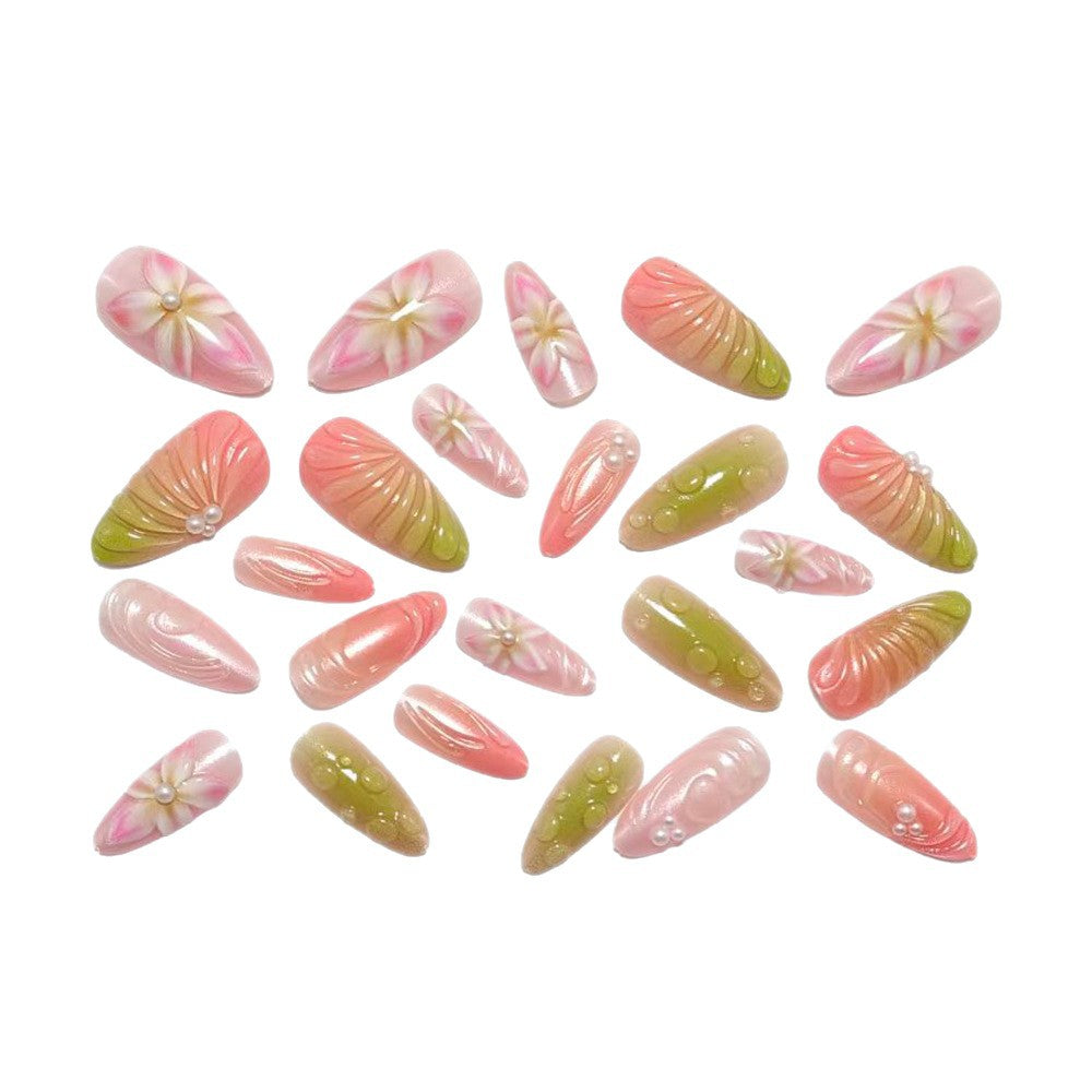 Artificia Nails with Floral 3D Design Kalsten