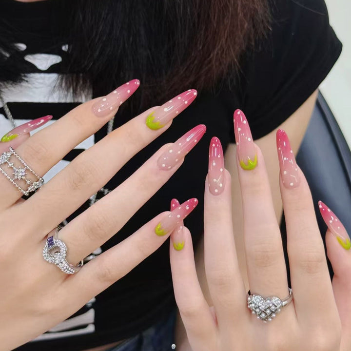 Artistic Long Stiletto Nail Enhancements Kalsten